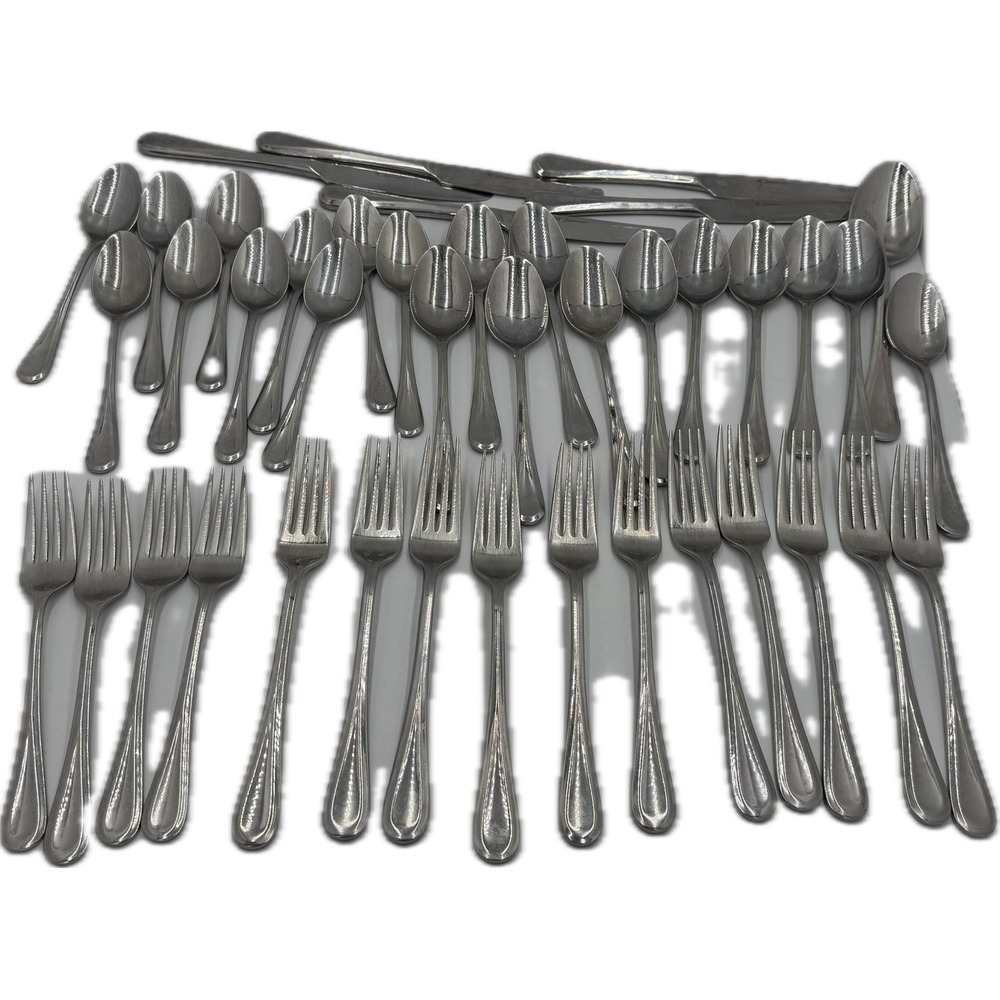 Kirkland Signature 18/10 Stainless Steel Flatware Set 44 Pieces Silverware